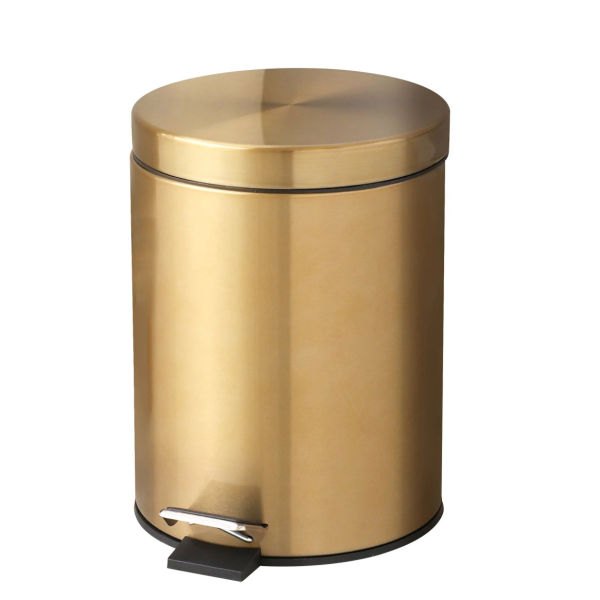 poubelle dorée 5L