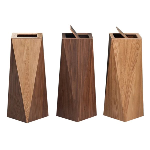 Poubelle Créative en bois moderne