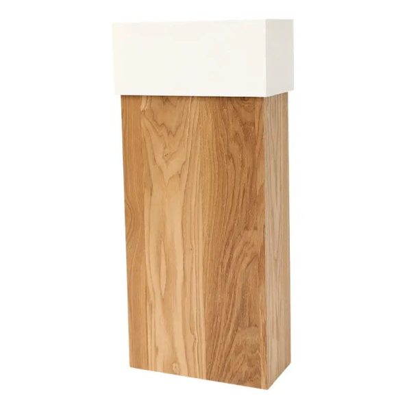 poubelle de cuisine en bois