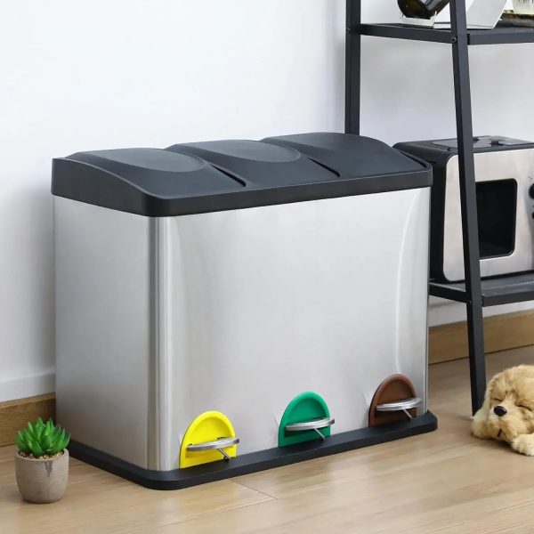 poubelle de cuisine inox